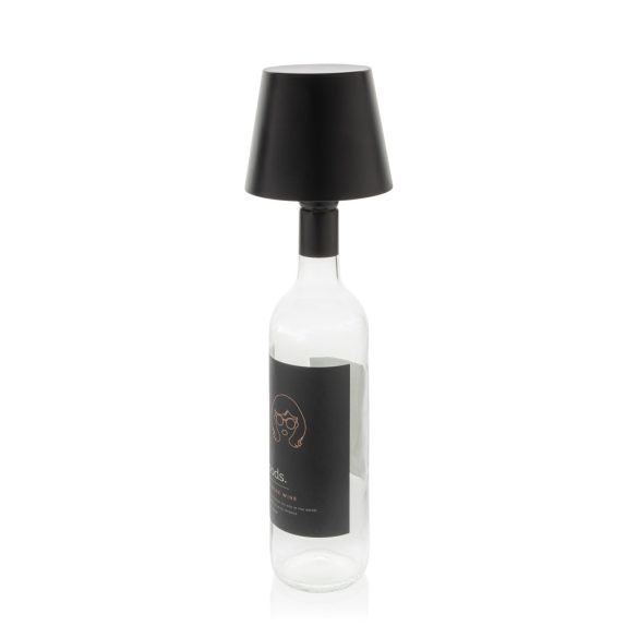 BottleGlow RCS recycled plastic bottle lamp, black