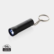 Flash RCS recycled aluminium keychain torch, black