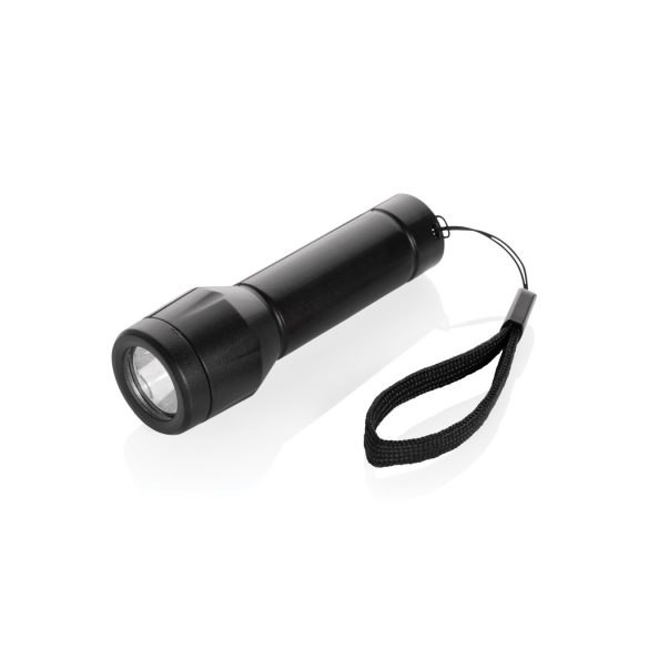 Flara RSC recycled plastic USB-rechargeable torch, black