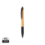 Bamboo & wheatstraw pen, black