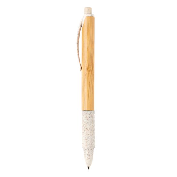 Bamboo & wheatstraw pen, white