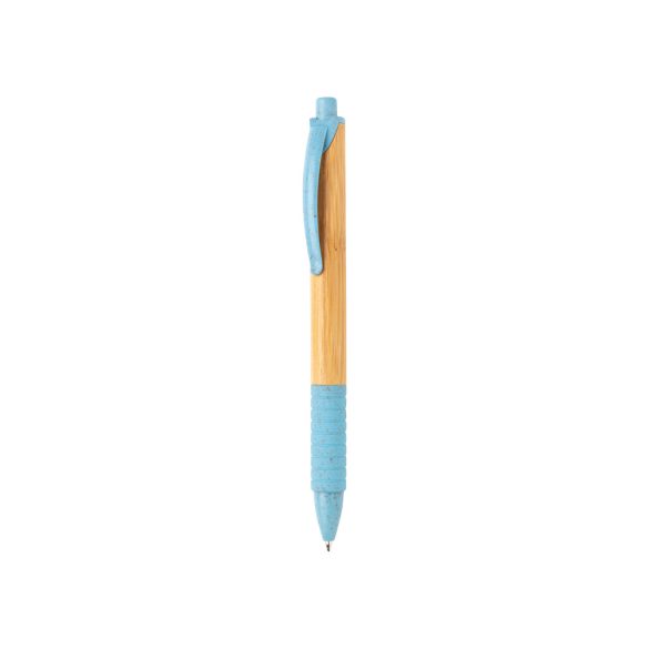 Bamboo & wheat straw pen, blue