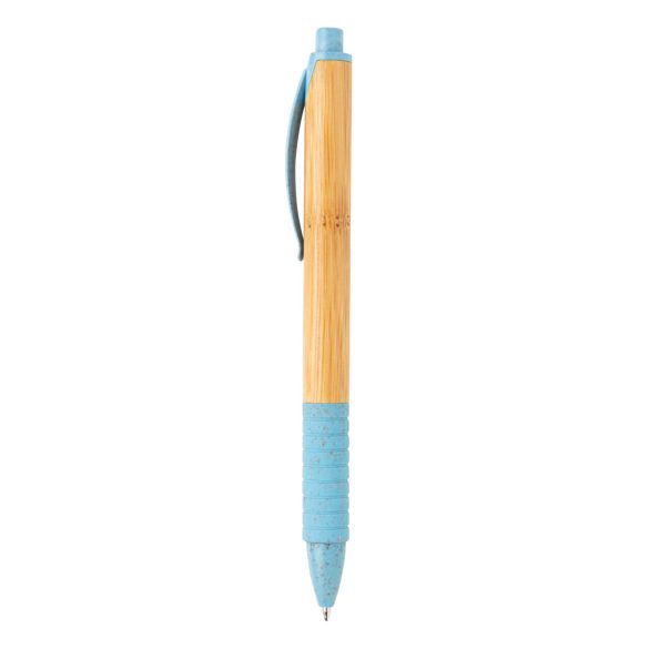 Bamboo & wheat straw pen, blue