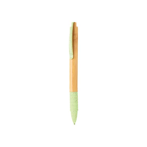 Bamboo & wheatstraw pen, green