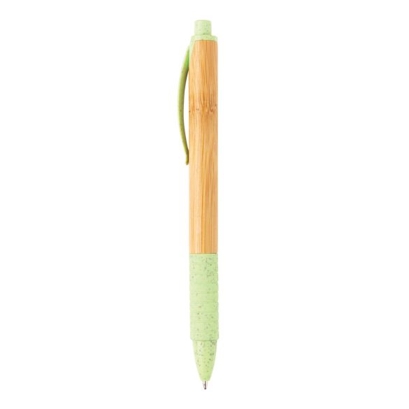 Bamboo & wheat straw pen, green
