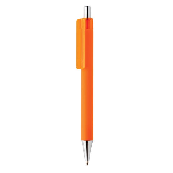 X8 RCS certified R-ABS smooth touch pen, orange