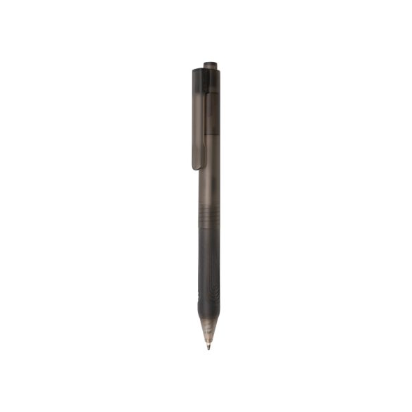 X9 frosted pen with silicone grip, black