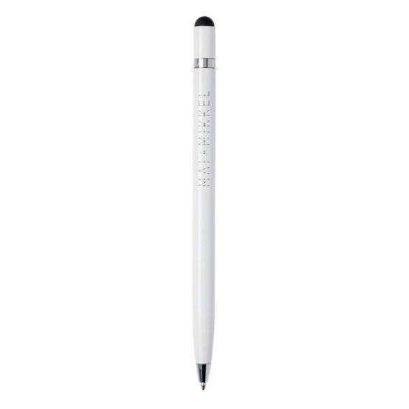 Simplistic metal pen, white