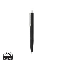 X3 RCS certified R-ABS black smooth touch pen, transparent