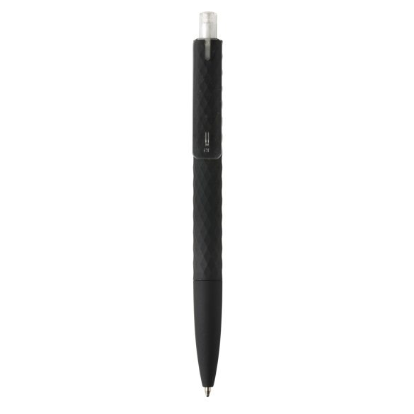 X3 RCS certified R-ABS black smooth touch pen, transparent