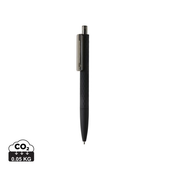 X3 RCS certified R-ABS black smooth touch pen, black