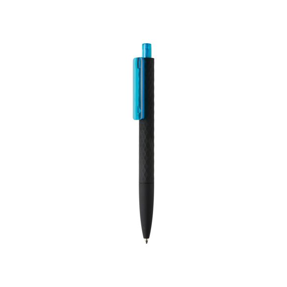 X3 RCS certified R-ABS black smooth touch pen, light blue