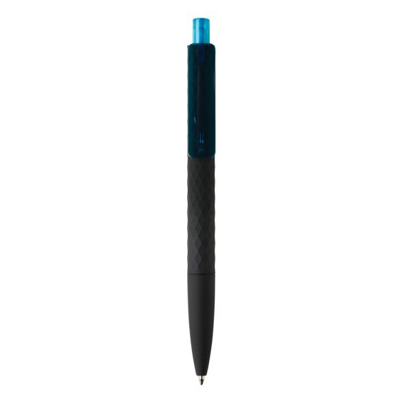 X3 RCS certified R-ABS black smooth touch pen, light blue