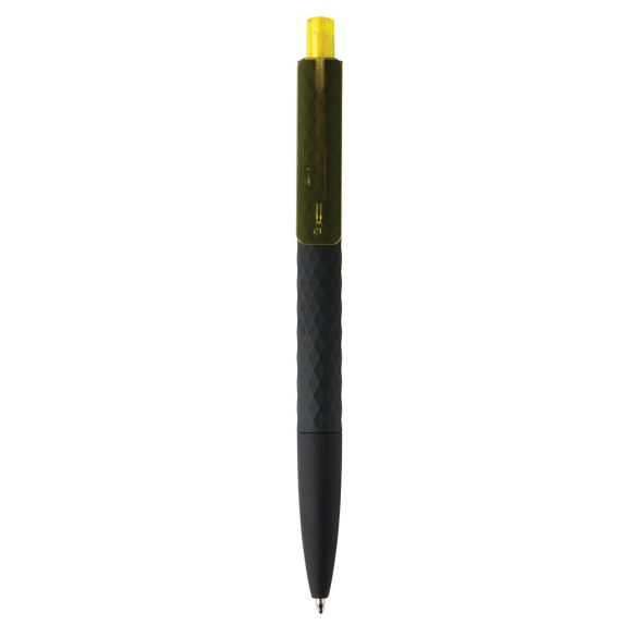 X3 RCS certified R-ABS black smooth touch pen, yellow