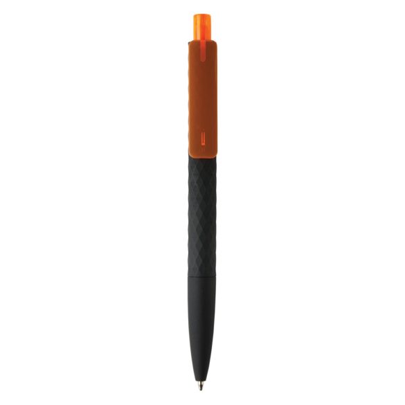 X3 black smooth touch pen, orange