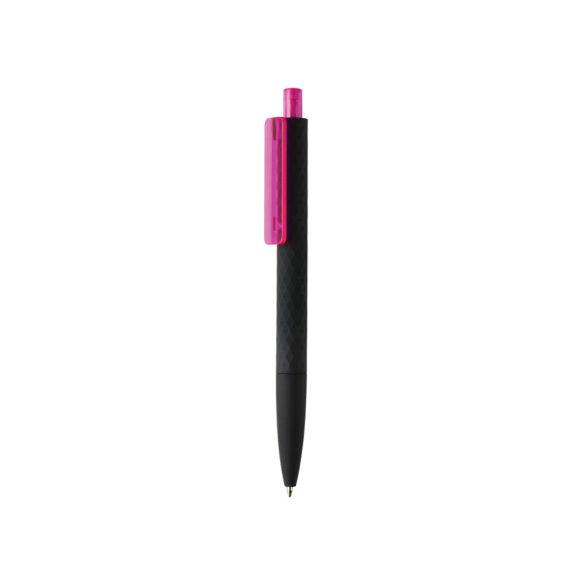 X3 black smooth touch pen, pink