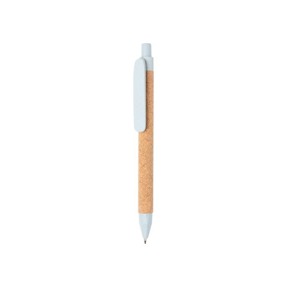 Write wheatstraw and cork pen, blue