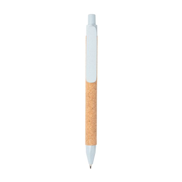 Write wheatstraw and cork pen, blue