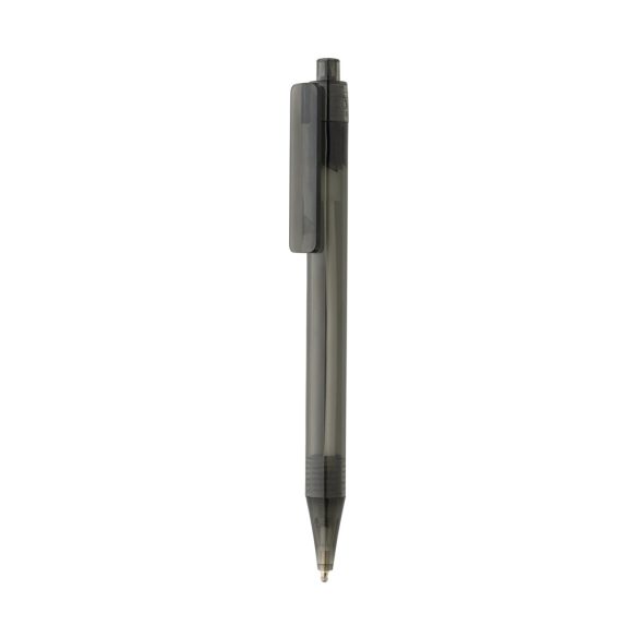 GRS RPET X8 transparent pen, black