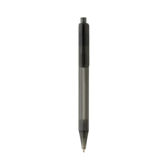GRS RPET X8 transparent pen, black