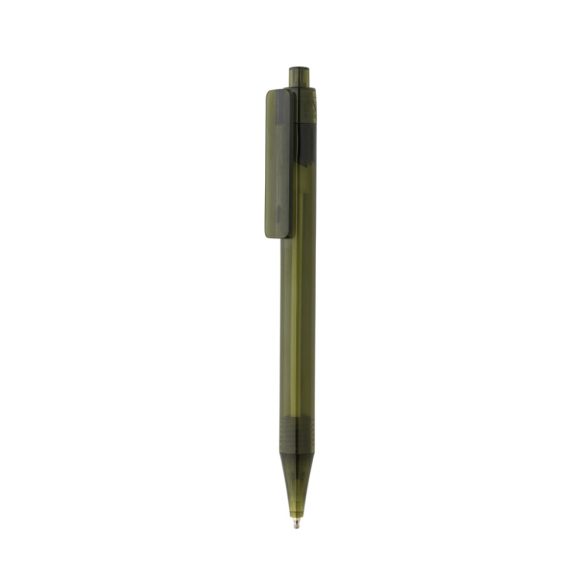 GRS RPET X8 transparent pen, green