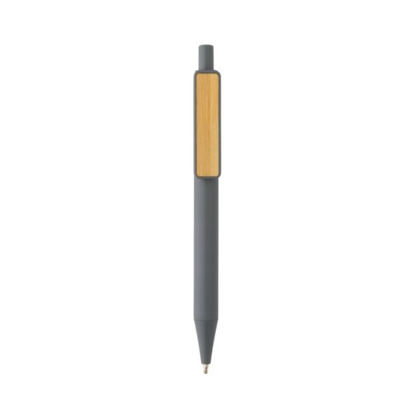 GRS RABS pen with bamboo clip, grey