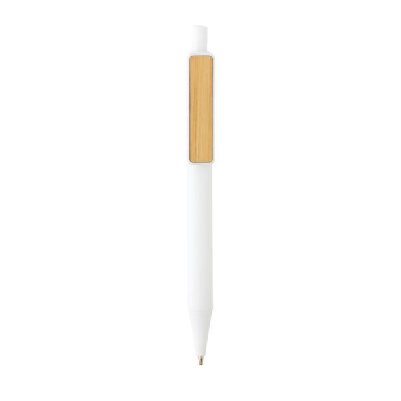 GRS RABS pen with bamboo clip, white