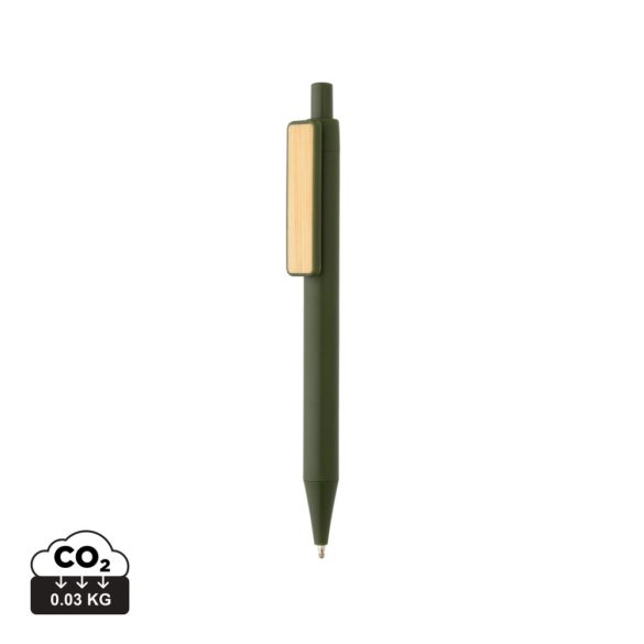 GRS RABS pen with bamboo clip, green