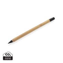 FSC® bamboo infinity pencil with eraser, brown