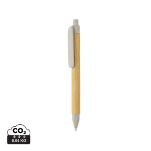 Write responsible recycled paper barrel pen, off white