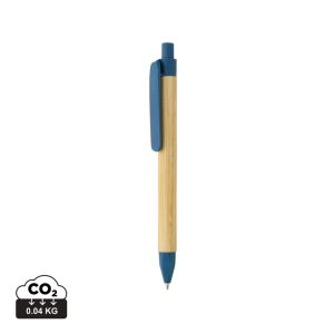 Write responsible recycled paper barrel pen, blue