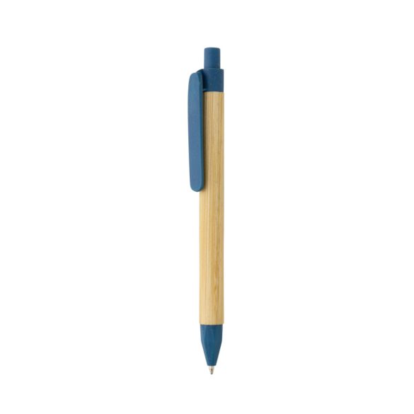 Write responsible recycled paper barrel pen, blue