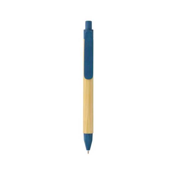 Write responsible recycled paper barrel pen, blue