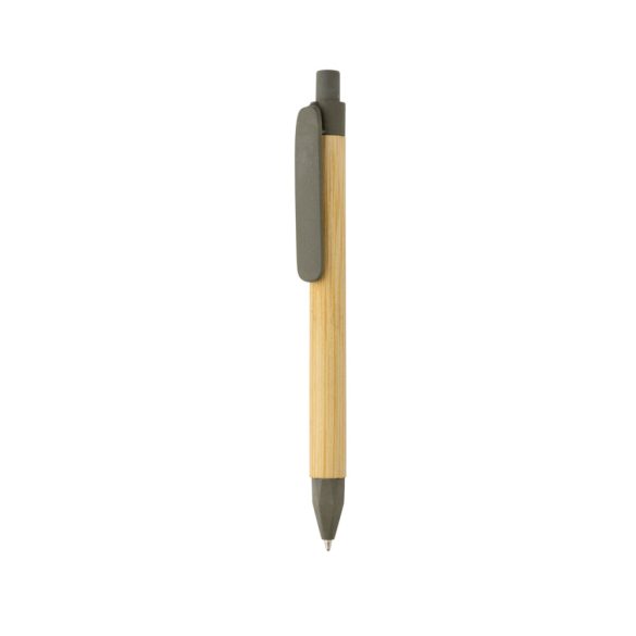 Write responsible recycled paper barrel pen, green