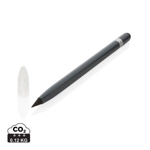 Aluminium inkless pen with eraser, grey