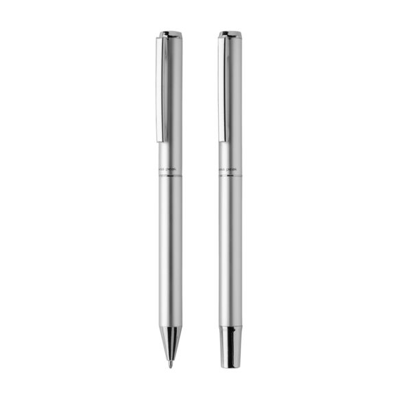 Swiss Peak Cedar RCS certified recycled aluminum pen set, silver