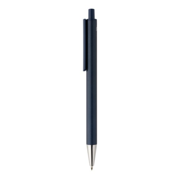 Amisk RCS certified recycled aluminum pen, blue