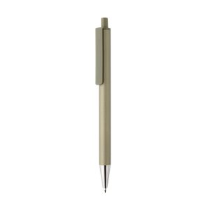 Amisk RCS certified recycled aluminum pen, green