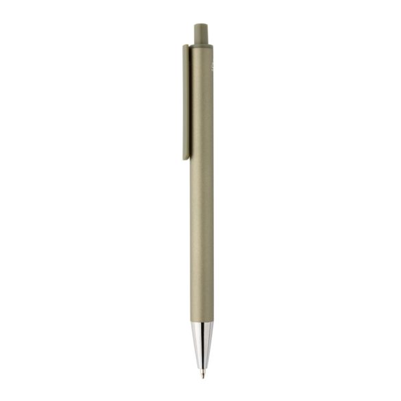 Amisk RCS certified recycled aluminum pen, green