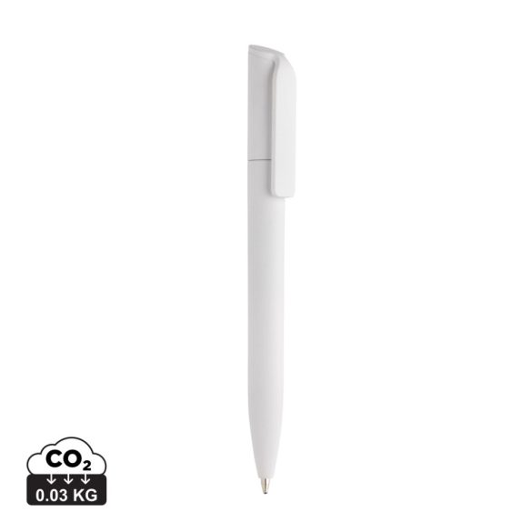 Pocketpal GRS certified recycled ABS mini pen, white