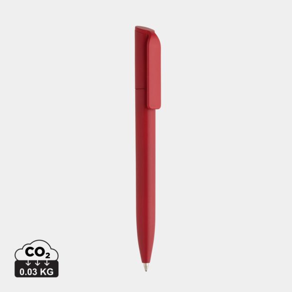 Pocketpal GRS certified recycled ABS mini pen, red