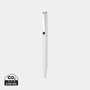 Xavi RCS certified recycled aluminium pen, white