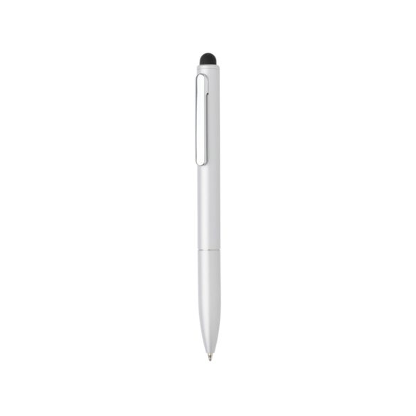 Kymi RCS certified recycled aluminium pen with stylus, silver