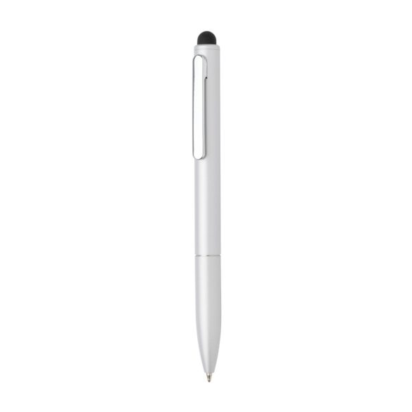 Kymi RCS certified recycled aluminium pen with stylus, silver