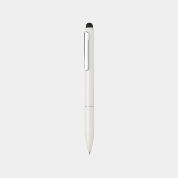 Kymi RCS certified recycled aluminium pen with stylus, white