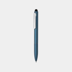 Kymi RCS certified recycled aluminium pen with stylus, royal blue