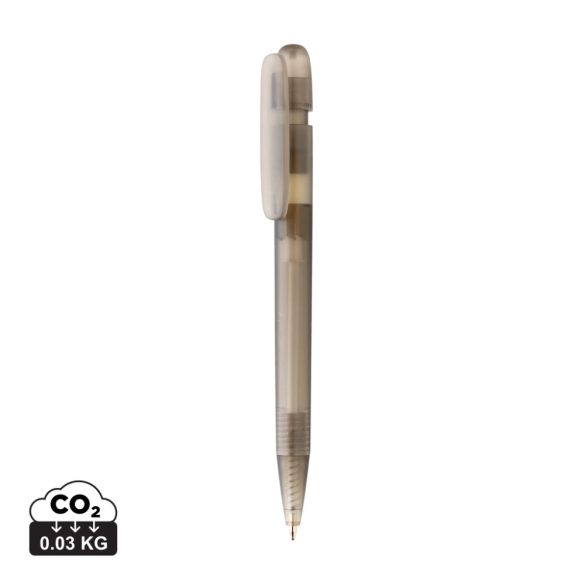 Devin GRS certified RABS pen transparent, black