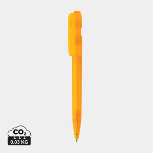 Devin GRS certified RABS pen transparent, orange