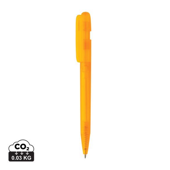 Devin GRS certified RABS pen transparent, orange