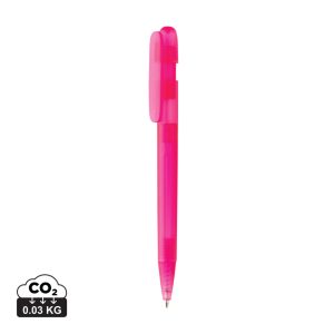 Devin GRS certified RABS pen transparent, pink